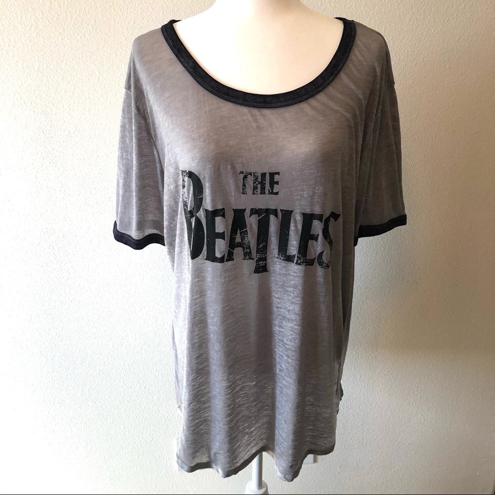 Beatles Band Burnout T-Shirt